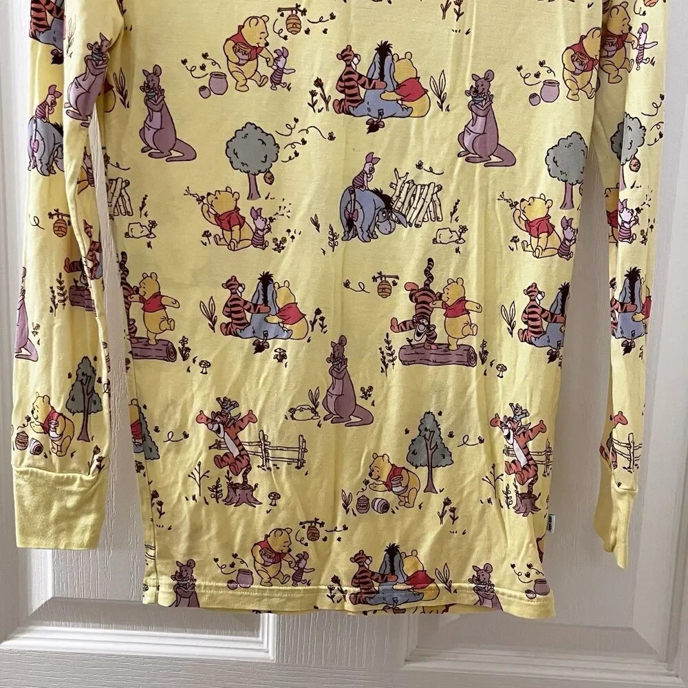 Disney x Little Sleepies Winnie the Pooh PAJAMA TOP ONLY Bamboo Kids Size 9-10